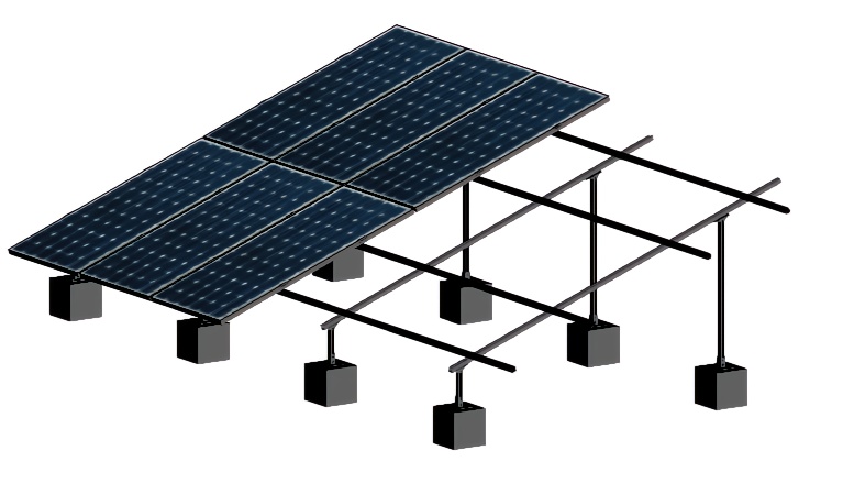 سازه پنل خورشیدی آماده